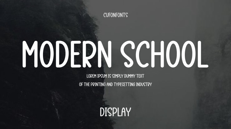 Modern School Font