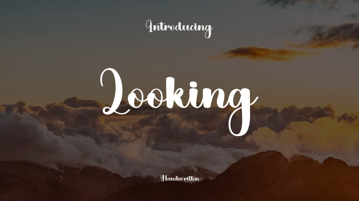 Looking Font