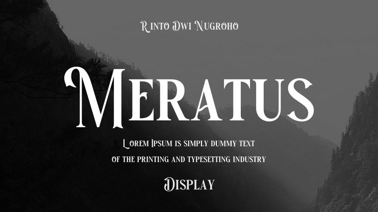 Meratus Font