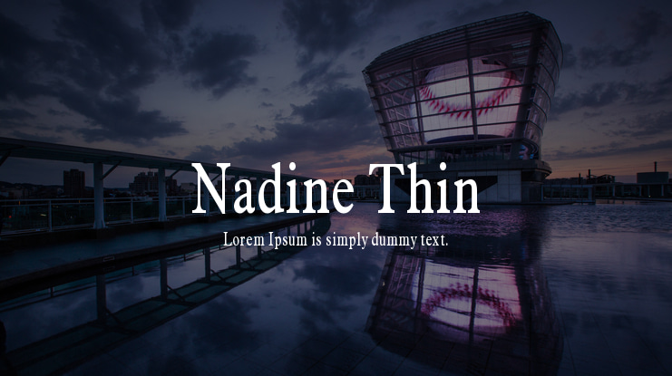Nadine Thin Font