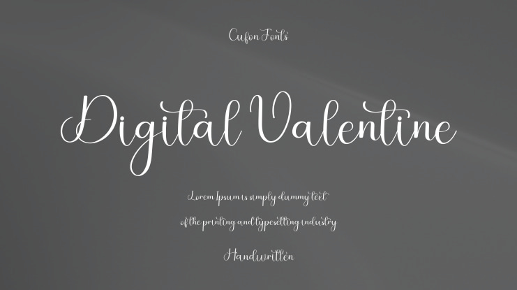 Digital Valentine Font