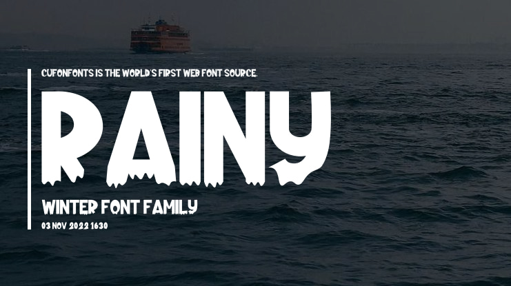 Rainy Winter Font