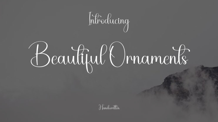 Beautiful Ornaments Font