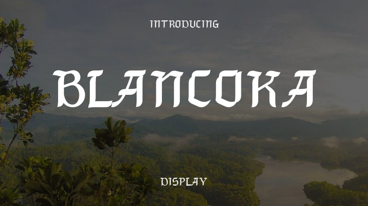 Blancoka Font
