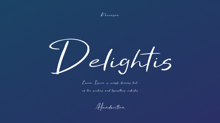Delightis Font