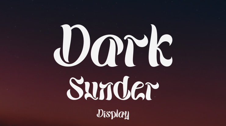 Dark Sunder Font