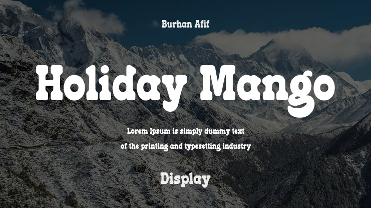Holiday Mango Font