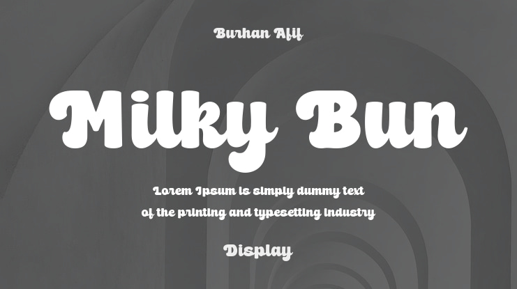 Milky Bun Font