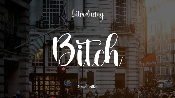 Bitch Font