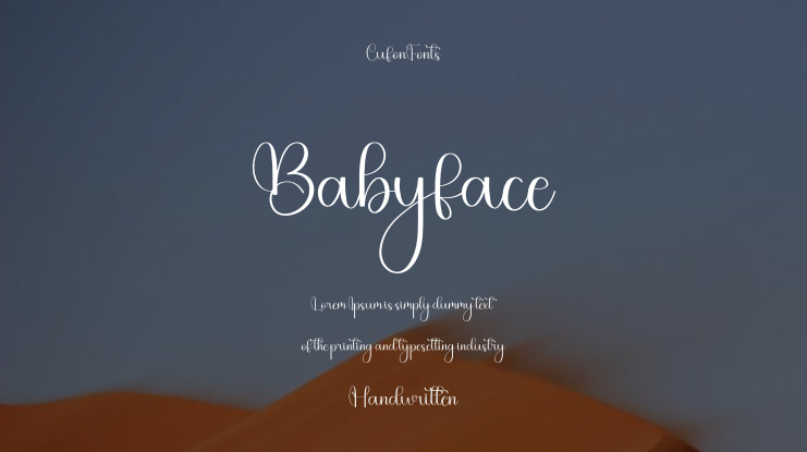 Babyface Font