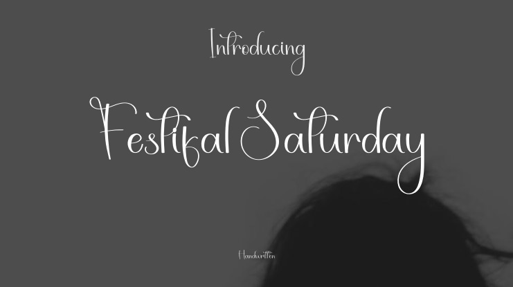 Festifal Saturday Font