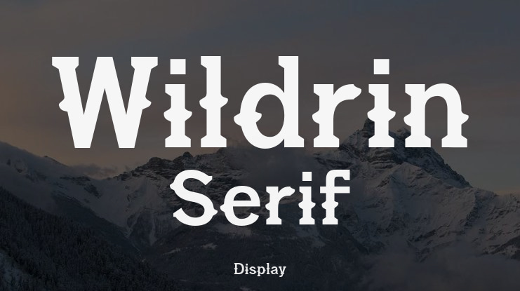 Wildrin Serif Font