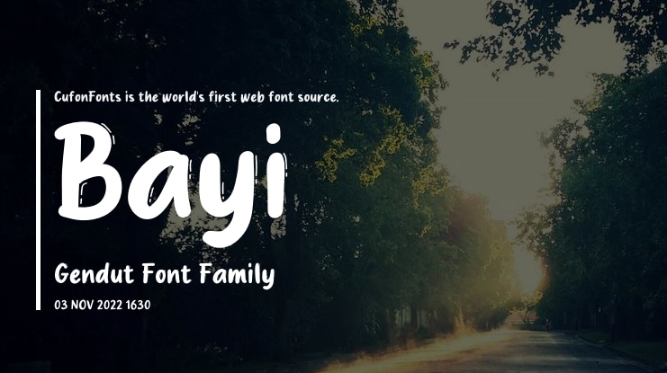Bayi Gendut Font