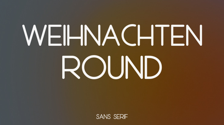 Weihnachten Round Font