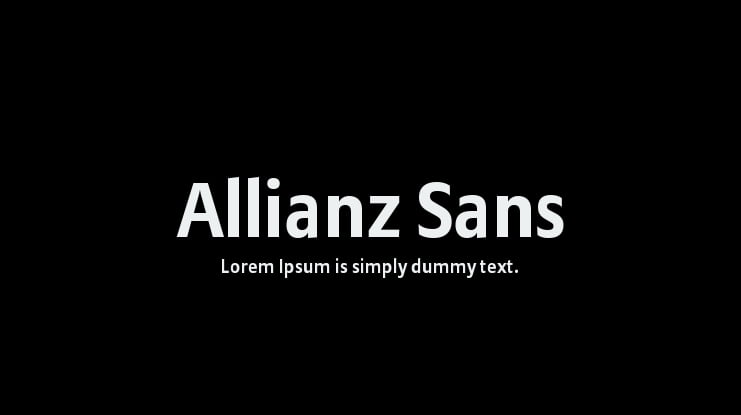 Allianz Sans Font Family