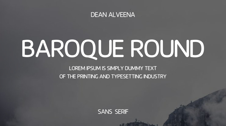 Baroque Round Font