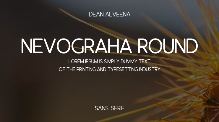 Nevograha Round Font
