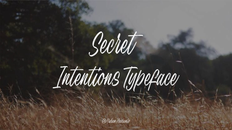 Secret Intentions Font