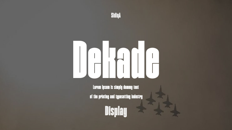 Dekade Font