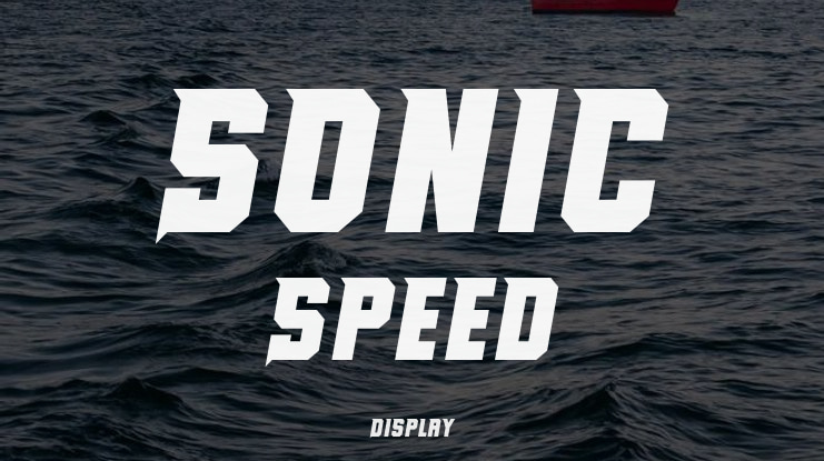 Sonic Speed Font