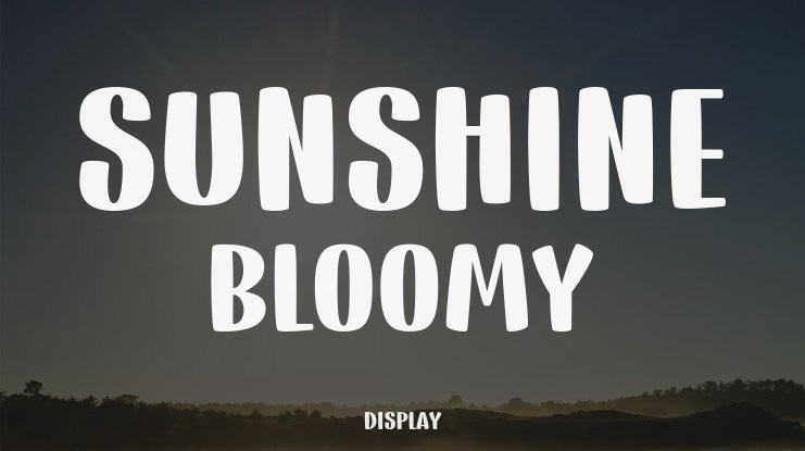 Sunshine Bloomy Font