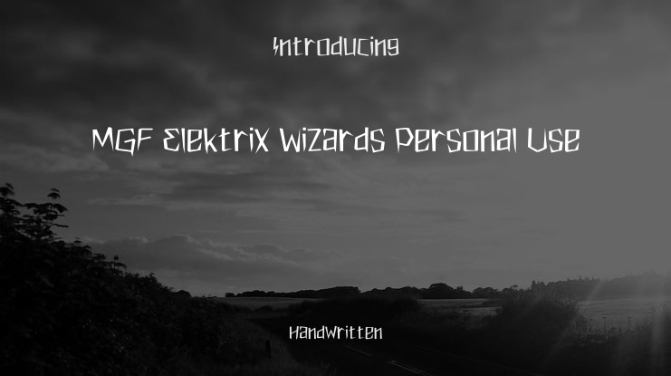 MGF Elektrix Wizards Personal Use Font