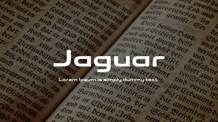 Jaguar Font