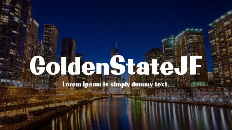 GoldenStateJF Font