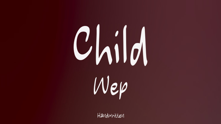 Child Wep Font