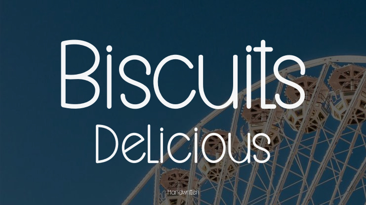 Biscuits Delicious Font
