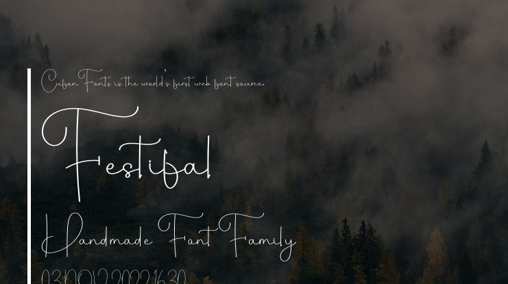 Festifal  Handmade Font