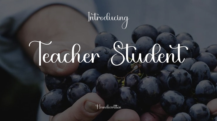 Teacher Student Font
