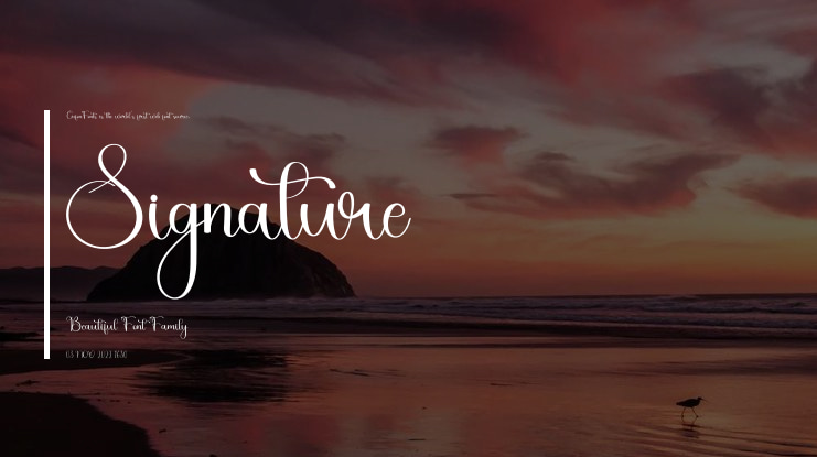 Signature Beautiful Font