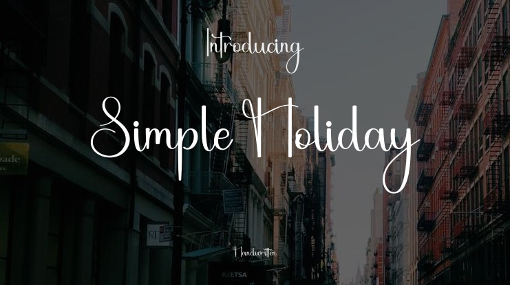 Simple Holiday Font