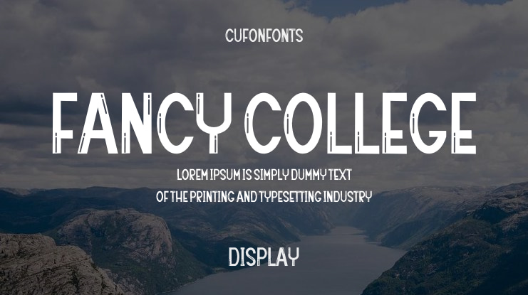Fancy College Font