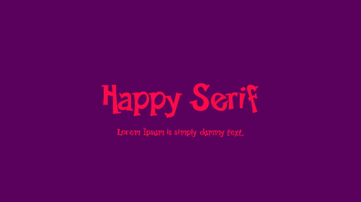 Happy Serif Font