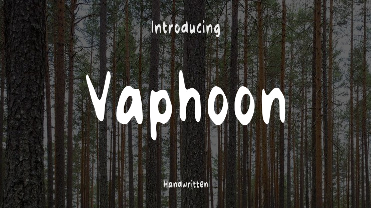 Vaphoon Font