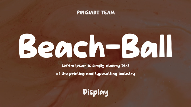 Beach-Ball Font