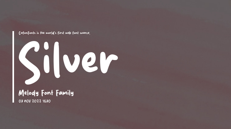 Silver Melody Font