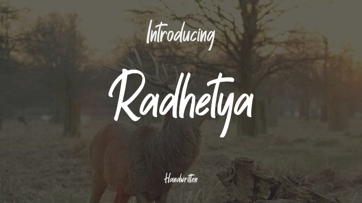 Radhetya Font