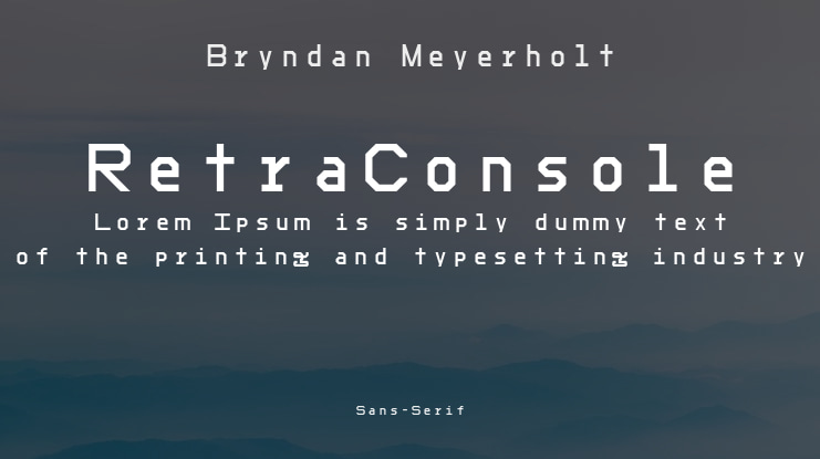 RetraConsole Font