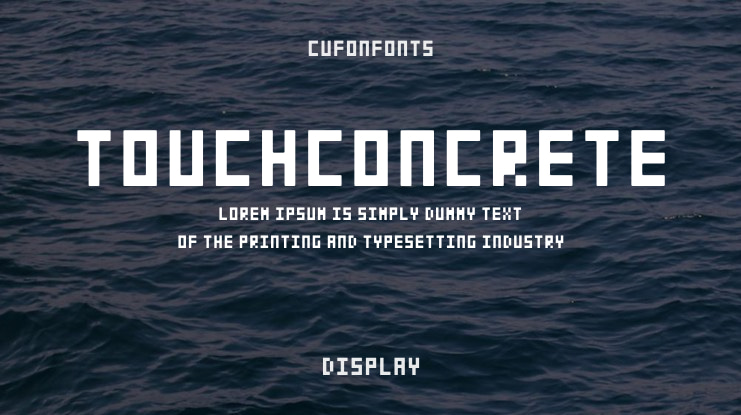 TOUCHCONCRETE Font