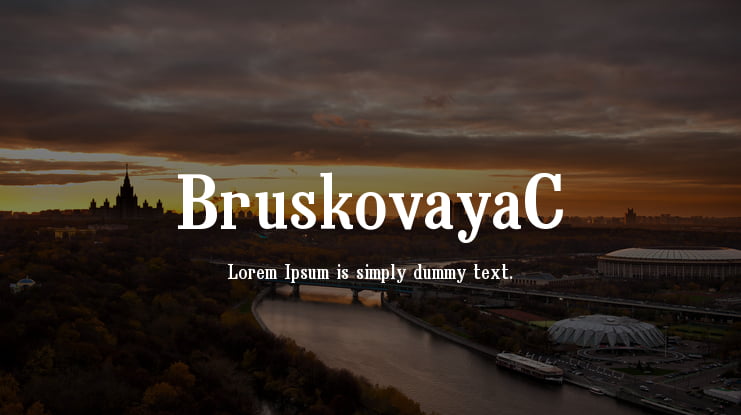 BruskovayaC Font
