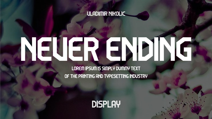 Never Ending Font