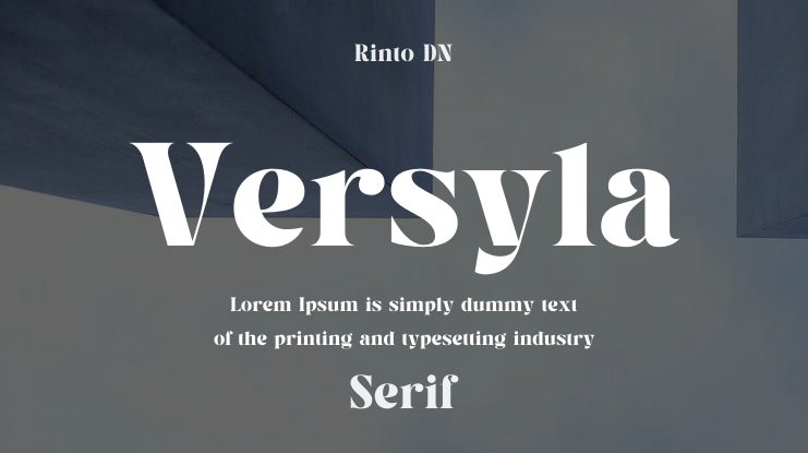 Versyla Font