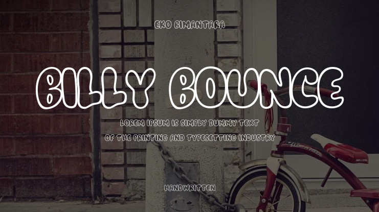 Billy Bounce Font