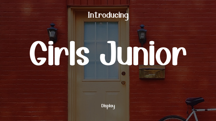 Girls Junior Font