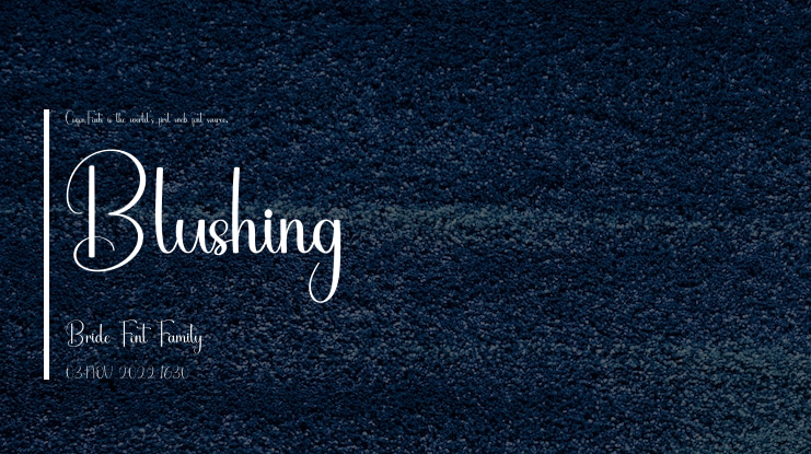 Blushing Bride Font