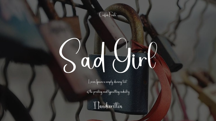 Sad Girl Font