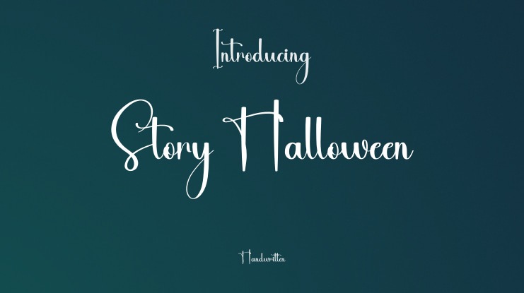 Story Halloween Font